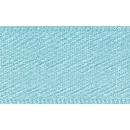 7mm x 20m Double Faced Poly Satin Ribbon Roll - Turquoise