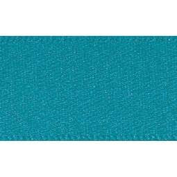 15mm x 20m Double Faced Poly Satin Ribbon Roll - Malibu Blue