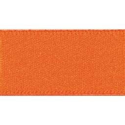 25mm x 20m Double Faced Poly Satin Ribbon Roll - Orange Delight