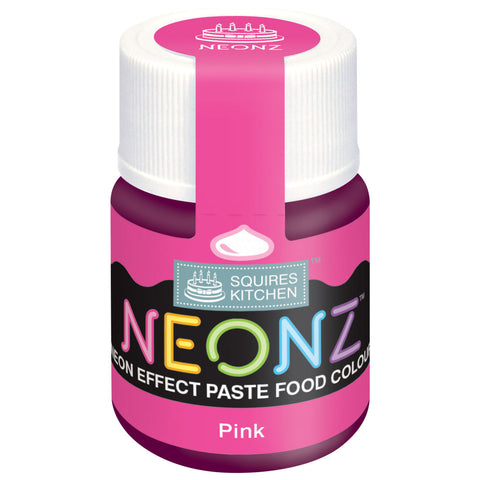 Squires Kitchen NEONZ Paste Colours Pink