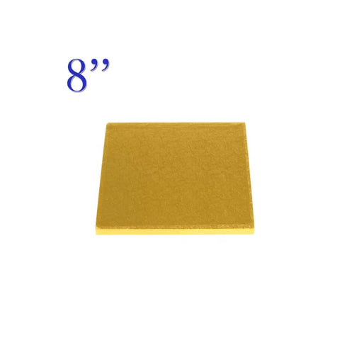8" Square Gold Drum, 13mm Thick