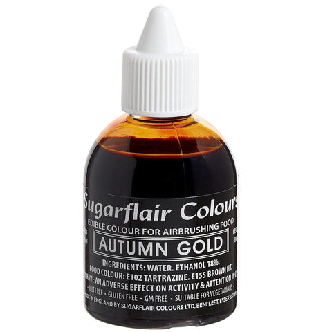 Sugarflair Airbrush Colour -  Autumn Gold 60ml