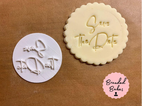 Branded Bakes - Save the Date Fondant Stamp