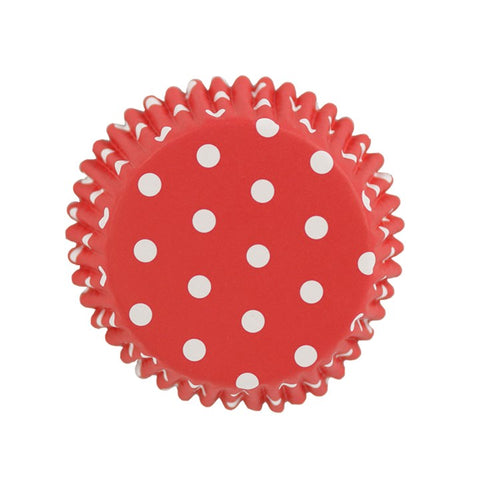 PME Cupcake Cases Foil Lined - Red Polka Dots - Pack of 30