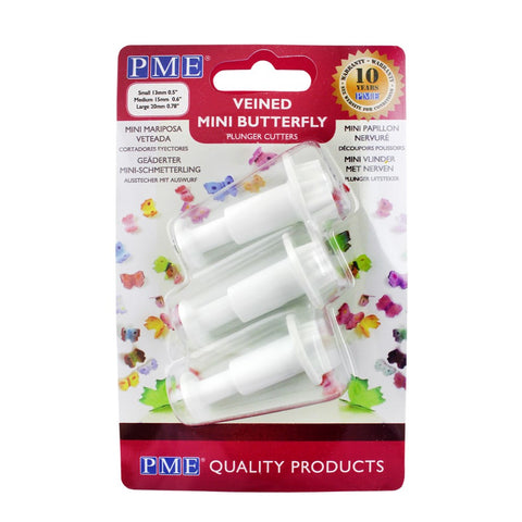 Novelty Plunger Cutter - S/M/L Mini Butterfly Set of 3