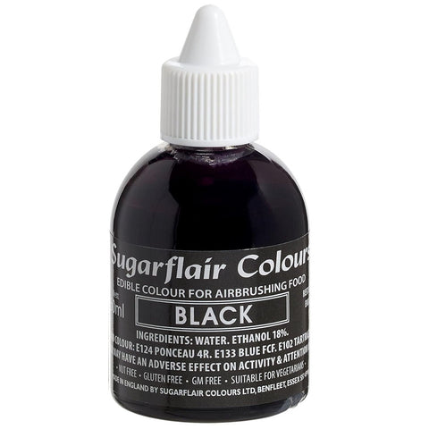 Sugarflair Airbrush Colour - Black 60ml