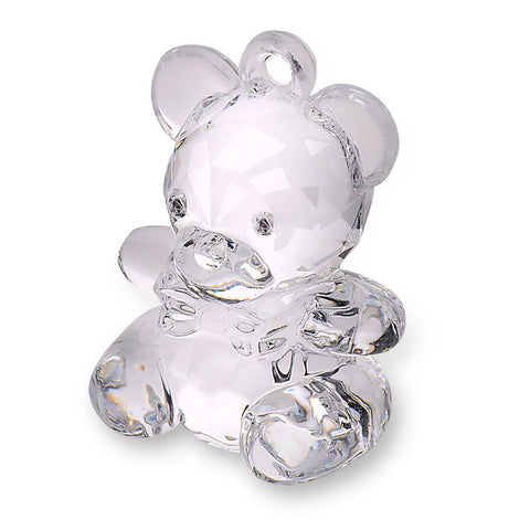 Acrylic Teddy Bear Clear H 4.5cm