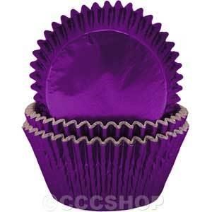 Purple Deep Metallic Cupcake Cases - Pack of 500