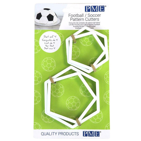 PME Football/Soccer Pattern Cutters - Set of 4