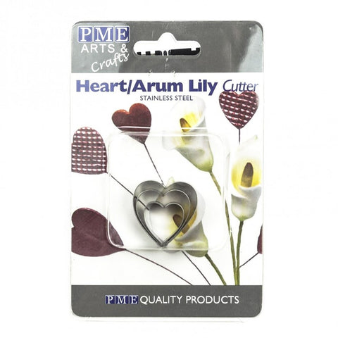 Heart Arum Lily Flow Petal Ctr Set 3 []