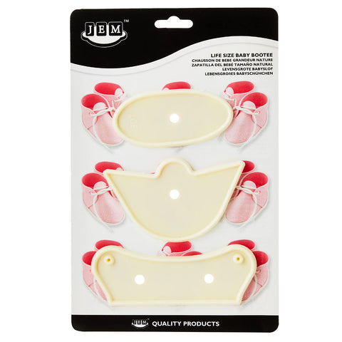 JEM Life Size Baby Bootee - 3 Piece Cutter Set