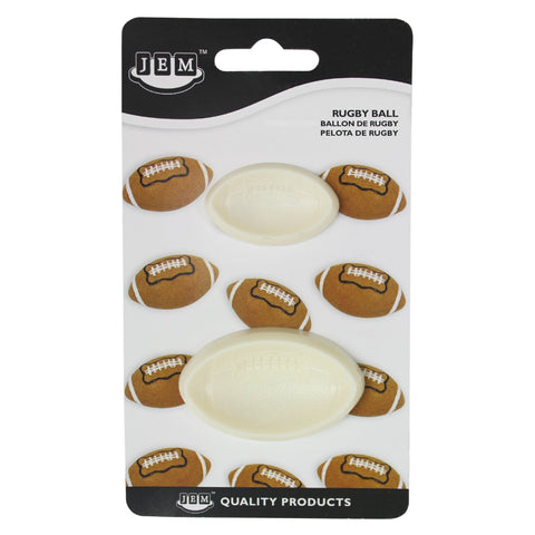 JEM Rugby Ball Easy Pop It Cutter Moulds Set