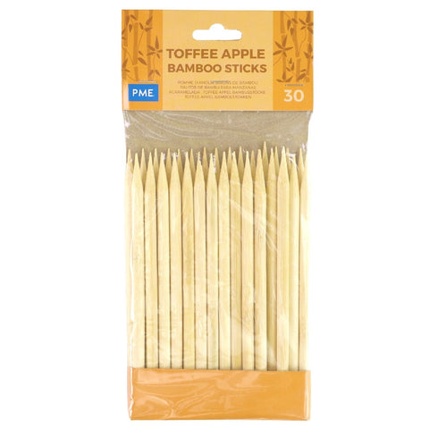 13cm Toffee Apple Bamboo Sticks (Pack of 30)