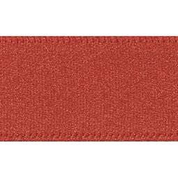 15mm Double Faced Poly Satin Ribbon per Metre - Rust