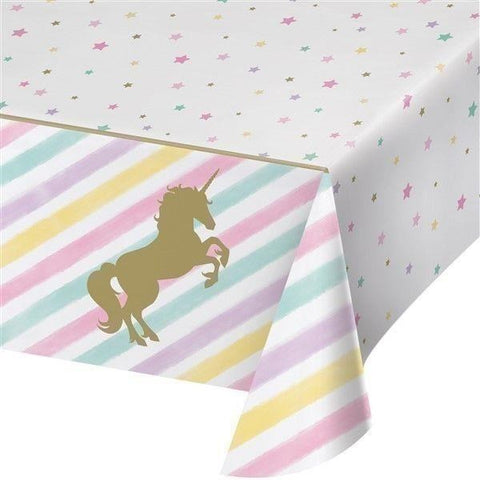 Unicorn Sparkle Plastic Tablecover