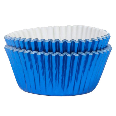 PME Cupcake Cases Foil Lined - Metallic Blue - Pack of 30