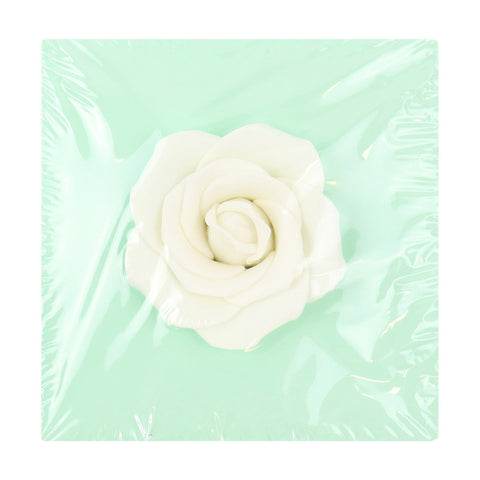90mm White Sugar Rose (Pack of 1)