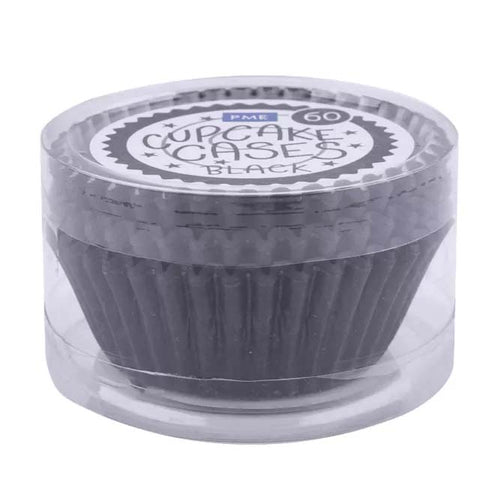 Paper Cupcake Cases - Pack of 60: Black