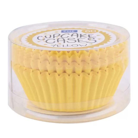 Paper Cupcake Cases - Pack of 60: Yellow