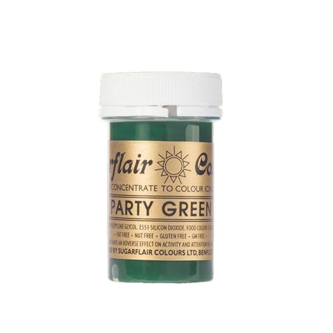 Sugarflair Spectral Paste Colour - Party Green 25g - SUGARSHACK