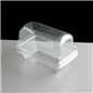 Hinged Single Loaf Plastic Container 300MIC 23x7x7cm - Pack of 100