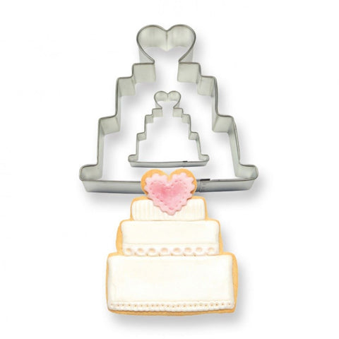 Cookie & Cake Wedding Cake Cutter (Set/2) []