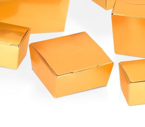Matte Gold Ballotin Box holds 4 Pieces (1pc)