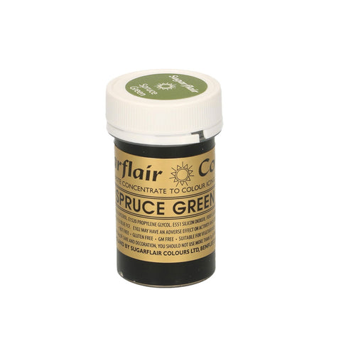 Sugarflair Spectral Paste Colour - Spruce Green 25g - SUGARSHACK