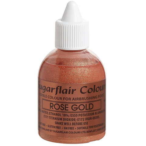 Sugarflair Airbrush Colour - Glitter Rose Gold 60ml