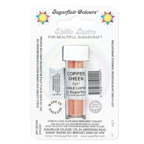 Sugarflair Edible Lustre - Copper Sheen 2g