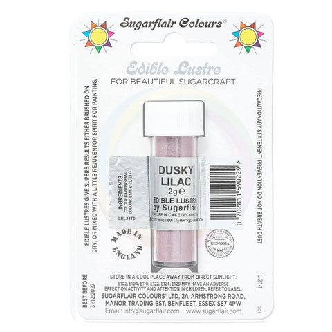 Sugarflair Edible Lustre - Dusky Lilac 2g