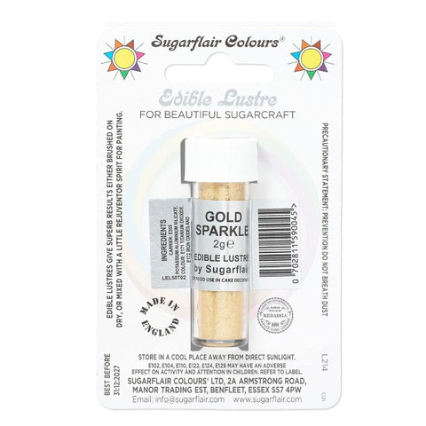 Sugarflair Edible Lustre - Gold Sparkle 2g