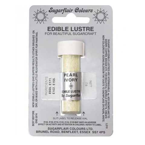 Sugarflair Edible Lustre - Pearl Ivory 2g