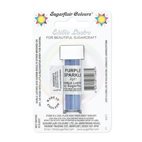 Sugarflair Edible Lustre - Purple Sparkle 2g