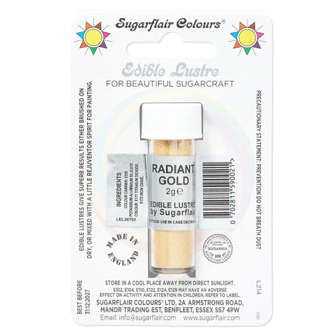 Sugarflair Edible Lustre - Radiant Gold 2g