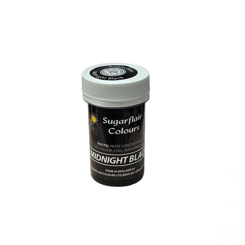 Sugarflair Pastel Paste Colour - Midnight Black 25g