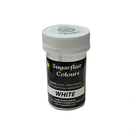 Sugarflair Pastel Paste Colour - White 25g