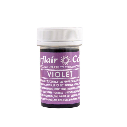 Sugarflair Spectral Paste Colour - Violet 25g - SUGARSHACK