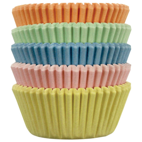 Wilton Assorted Pastel Colours Mini Cupcake Cases - Pack of 100