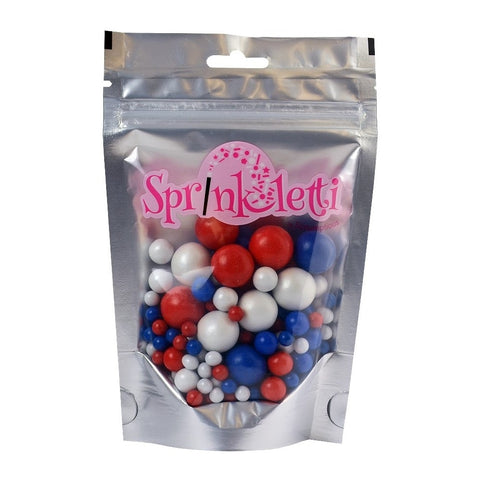 Sprinkletti Bubbles: Red, White and Blue 100g