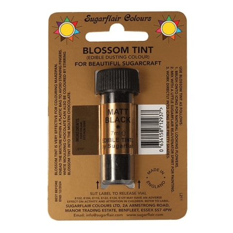 Sugarflair Blossom Tint Dusting Colour - Matt Black 7ml