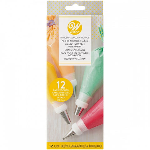 Wilton 12" Disposable Decorating Bags - Pack of 12