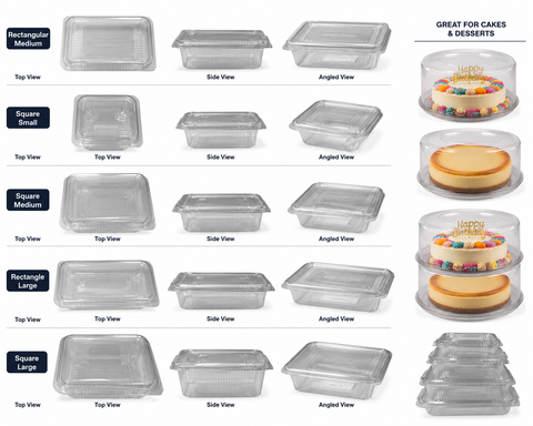 Clear Hinged Container