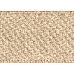 7mm x 20m Double Faced Poly Satin Ribbon Roll - Ecru