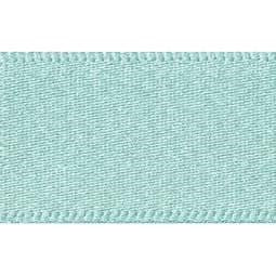 7mm x 20m Double Faced Poly Satin Ribbon Roll - Aqua