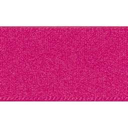 7mm x 20m Double Faced Poly Satin Ribbon Roll - Fuchsia