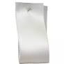 7mm x 20m Double Faced Poly Satin Ribbon Roll - Bridal White