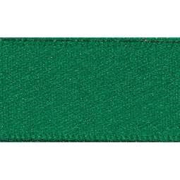 7mm x 20m Double Faced Poly Satin Ribbon Roll - Hunter Green