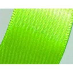 7mm x 20m Double Faced Poly Satin Ribbon Roll - Flo Green