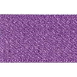 15mm x 20m Double Faced Poly Satin Ribbon Roll - Purple